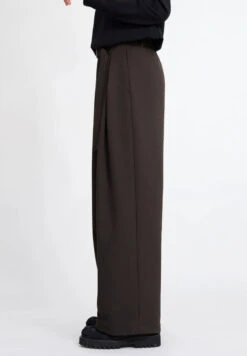 Wide Leg Multi-Pleated Trousers With Belt Detail -Modern Wear Shop 78951fabb4dc69b6252dd81754318c66