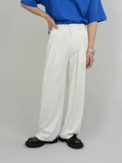 Wide Leg Tailored Pleated Trousers 25 Wide Leg Tailored Pleated Trousers -Modern Wear Shop 79b48de43356d60e60ed306bcd0a0045