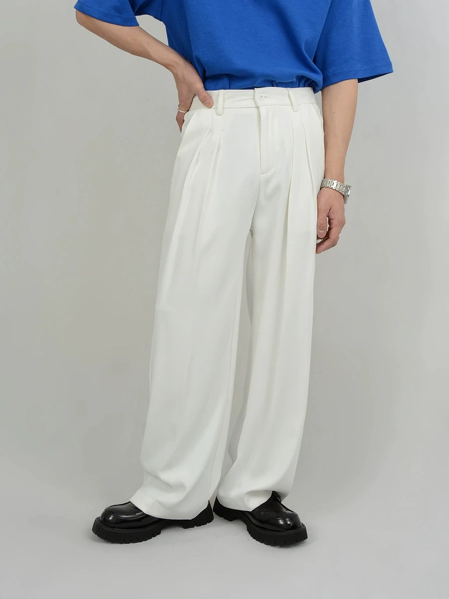 Wide Leg Tailored Pleated Trousers 11 Wide Leg Tailored Pleated Trousers - Image 11