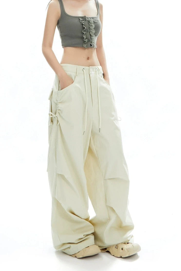 Cargo Jogger Pants With Side Pockets And Drawstrings 2 Cargo Jogger Pants With Side Pockets And Drawstrings - Image 2
