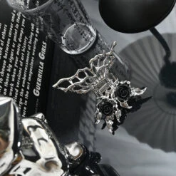 Abstract Liquid Metal Butterfly Rose Pendant Claw Clip -Modern Wear Shop 7b9af28f73d2a337b94ca6f1576e9ffc