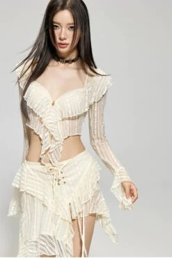 Bohemian Ruffle Swimsuit Cover-Up Skirt Set 13 Bohemian Ruffle Swimsuit Cover-Up Skirt Set -Modern Wear Shop 7d553209660954d22aef01e0e4d58cf9