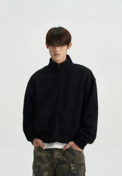 Mock Neck Drop Shoulder Zip Jacket 28 Mock Neck Drop Shoulder Zip Jacket -Modern Wear Shop 7e52e400dec9dee45f3ed0b33f6a0530