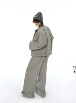 Oversized Wide-Fit Washout Denim Jacket And Wide-Leg Jeans Set 15 Oversized Wide-Fit Washout Denim Jacket And Wide-Leg Jeans Set -Modern Wear Shop 7eeae476fca23f49b803ffa754702f9d