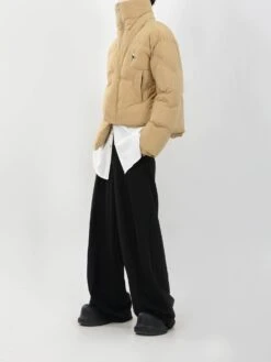 Asymmetric Puffer Jacket With Fireman Clasp Buckle -Modern Wear Shop 7f06009b38af061b72f5614c3a47f8c1