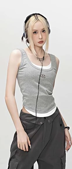 Mock Two-Piece Tank Top 18 Mock Two-Piece Tank Top -Modern Wear Shop 7f128f5491ba4f9076c562bd4fd7af28