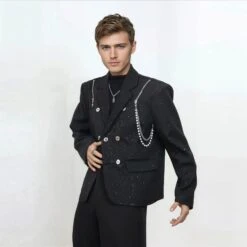 Embellished Double Breasted Blazer With Metallic Speckle Detail -Modern Wear Shop 7fc2bd1ecb54f77a7dfbd540decc4ec2 d95bb50d 352d 4109 afe3 e8bcc22a62eb