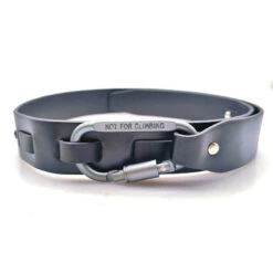 Faux Leather Belt With Metal Buckle And Carabiner Loop -Modern Wear Shop 80206a3c68b3e15d28b230fae48b2ad9