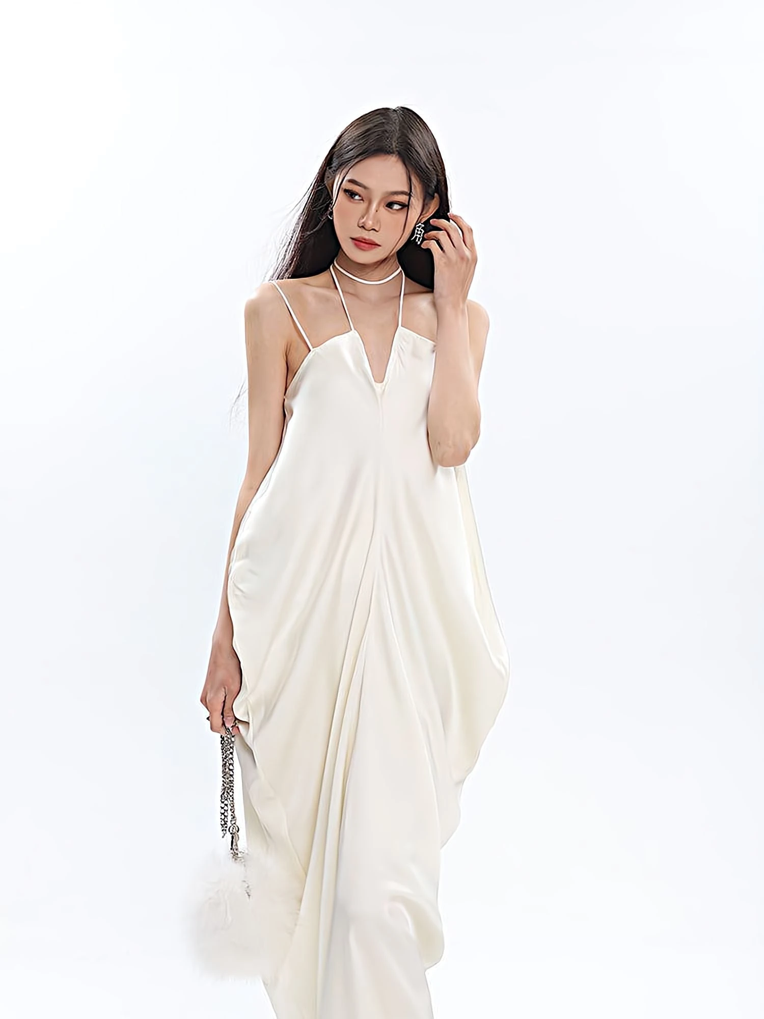 Spaghetti Strap Ruched Maxi Dress 7 Spaghetti Strap Ruched Maxi Dress - Image 7