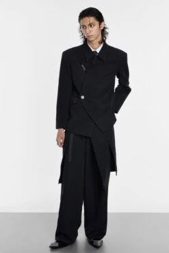 Asymmetric Button-Up And Metal Clasp Structured Blazer Jacket 26 Asymmetric Button-Up And Metal Clasp Structured Blazer Jacket -Modern Wear Shop 8047152df24d8103bab5d56329458293