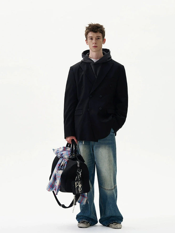 Oversized Classic Double-Breasted Blazer Suit 9 Oversized Classic Double-Breasted Blazer Suit - Image 9