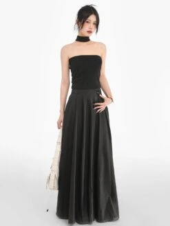 Choker-Neck Halter Tube Top With Open Back Design -Modern Wear Shop 8158c7138d9d4678d55d673018d62e98