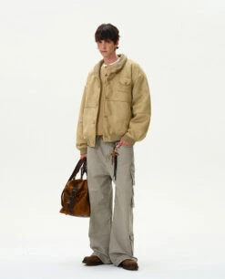 Oversized Suede Bomber Jacket With Button Pocket 27 Oversized Suede Bomber Jacket With Button Pocket -Modern Wear Shop 816519175c3ae047b6eaebc10b5a6539