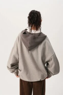 Oversized Knit Ribbed Heathered Hoodie 31 Oversized Knit Ribbed Heathered Hoodie -Modern Wear Shop 8329363445d2a952ba41029104e23b7d