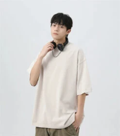 Oversized Acid Wash Tee With Drop Shoulders -Modern Wear Shop 84d6436e4d94b94be22db2b09adeae02