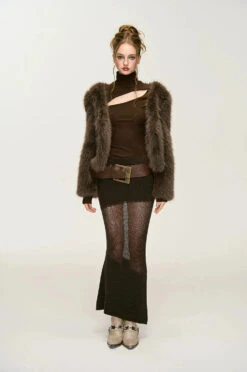 Faux Fur V-Neck Short Coat -Modern Wear Shop 84e4986dcb040f08840c6c0f6966b03e