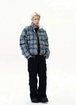 Reversible Plaid Puffer Zip Jacket 39 Reversible Plaid Puffer Zip Jacket -Modern Wear Shop 85b7c478c18b88cc074e849b2dea7dbc