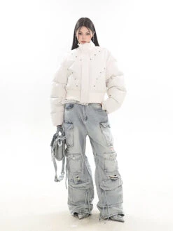 Distressed Wide-Leg Denim Cargo Jean Pants -Modern Wear Shop 8659938e20b8237606c53c079379545d a5657ab0 1513 4563 9353 168d625dae09