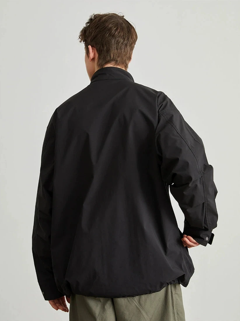 Utility Jacket With Stand Collar And Patch Pockets 10 Utility Jacket With Stand Collar And Patch Pockets - Image 10