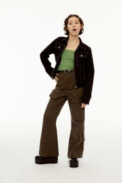 Contrast Stitch Denim Zip Jacket -Modern Wear Shop 87000c25a5ef5bc33cdea2fe9896355b