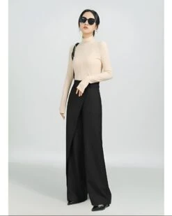 High-Waist Wide-Leg Pareo Tailored Pants -Modern Wear Shop 87c37771a52a23b513f4c772b70009ef