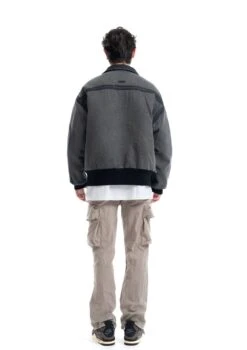 Contrast Stitch Denim Cargo Jacket With Flap Pockets -Modern Wear Shop 87cea5d26f99bf2588de66f504f00bb6