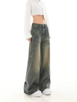 Sandblast Wide-Leg Jeans With Stitch Detail 33 Sandblast Wide-Leg Jeans With Stitch Detail -Modern Wear Shop 89b4d46e70632b3c4d2f68d6e8d7c71f