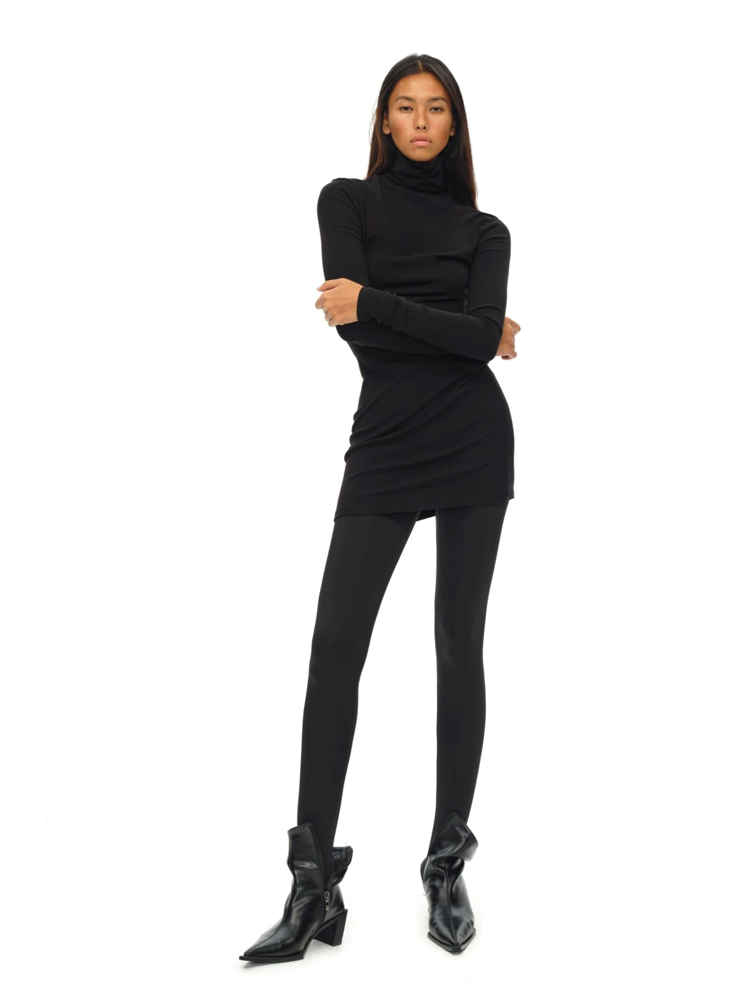 Slim Turtleneck Long Knit Lightweight Sweater 12 Slim Turtleneck Long Knit Lightweight Sweater - Image 12
