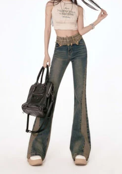 Semi Flare Color Block Jeans 16 Semi Flare Color Block Jeans -Modern Wear Shop 8a0260904406c8afce9df894f3ee04eb