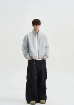 Mock Neck Drop Shoulder Zip Jacket 38 Mock Neck Drop Shoulder Zip Jacket -Modern Wear Shop 8a6bd34ecfc4769ac0e4455e6946171d