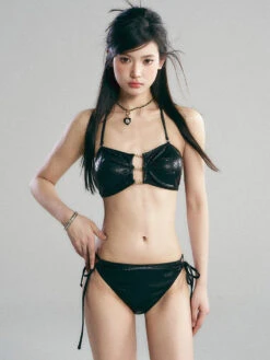 Metallic Crocodile-Print Chain Bikini Top With Wrap Skirt Swim Set 14 Metallic Crocodile-Print Chain Bikini Top With Wrap Skirt Swim Set -Modern Wear Shop 8ab54f9438184522c258074985b6ac95