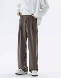 Wide Leg Tailored Lightweight Trousers With Belt Detail 25 Wide Leg Tailored Lightweight Trousers With Belt Detail -Modern Wear Shop 8b39f4dcdb071b8767013fa9936b58ae