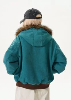 Contrast Faux Fur Hooded Bomber Jacket 12 Contrast Faux Fur Hooded Bomber Jacket -Modern Wear Shop 8ba634b8d202d4e355481ad476005d74