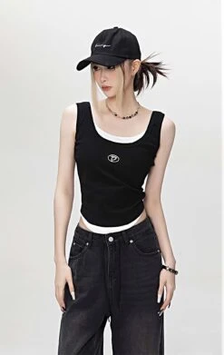 Mock Two-Piece Tank Top 12 Mock Two-Piece Tank Top -Modern Wear Shop 8bcbd541f8967c41230ae1f11a8163d7