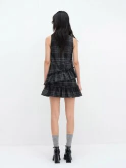 Sleeveless Plaid Asymmetric Tiered Ruffle Mini Dress 13 Sleeveless Plaid Asymmetric Tiered Ruffle Mini Dress -Modern Wear Shop 8c0fb940c0eac1842a467610126d143b