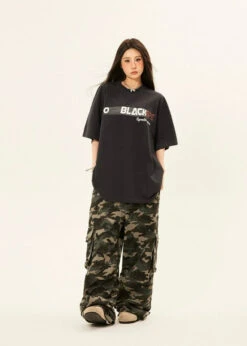 Camouflage Cargo Trousers With Double Side Belt Straps -Modern Wear Shop 8cea02f856a2442f30ebc9d014644834