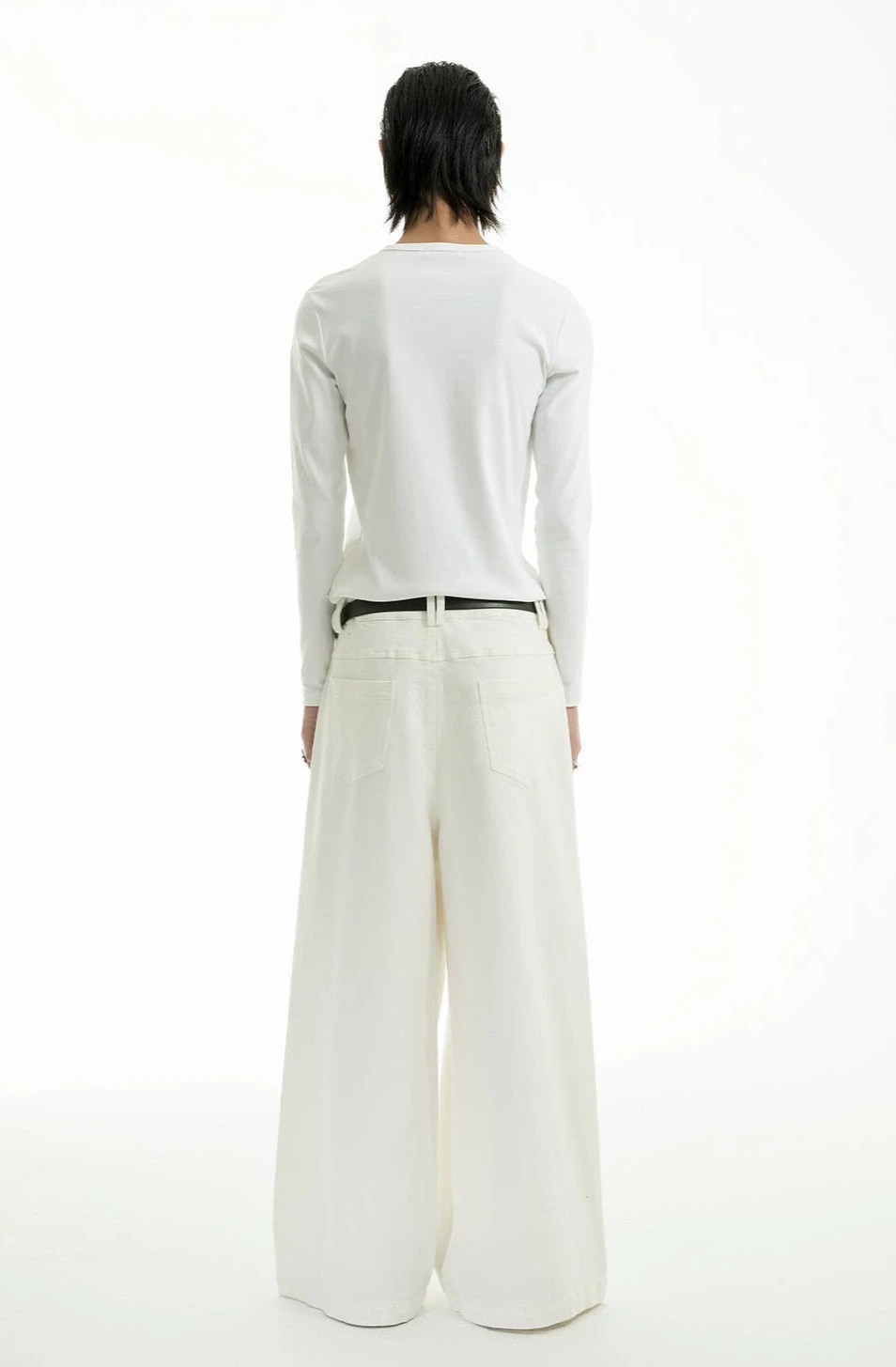 Low Waist Wide Leg Denim Jeans With Pockets 8 Low Waist Wide Leg Denim Jeans With Pockets - Image 8