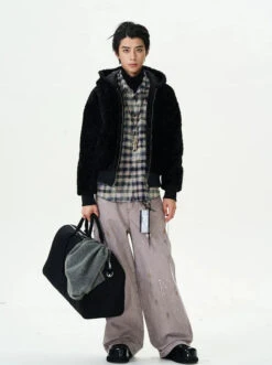 Mid-Crop Sherpa Hooded Zip Jacket -Modern Wear Shop 8e848d1bc8a1834517d78f1a2917b6db