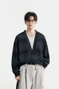 Mock Layered Gradient Ribbed V-Neck Knit Sweater 27 Mock Layered Gradient Ribbed V-Neck Knit Sweater -Modern Wear Shop 8ebf5d325703b1e0f7dd2f953ef0d85c b9ac6b01 f12a 4c3c b228 baea4cdedff7