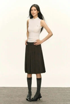 Ribbed Mock Neck Sleeveless Tank Top -Modern Wear Shop 8eebea7526e48c1afc3c9a400438a179