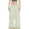 Cargo Jogger Pants With Side Pockets And Drawstrings