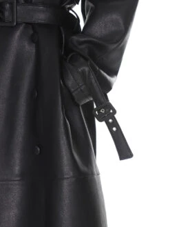 Oversized Belted Faux Leather Coat With Wide Lapels 29 Oversized Belted Faux Leather Coat With Wide Lapels -Modern Wear Shop 9021ffe068ae53445b23709cc0078d0c