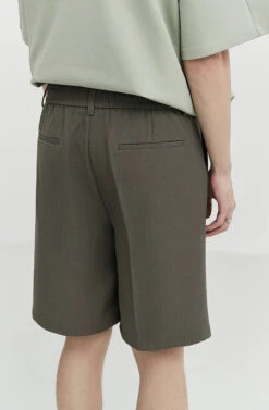 Pleated Tailored Bermuda Shorts With Belt Detail -Modern Wear Shop 90596bf5af7e6d79af53c330e6253c1f