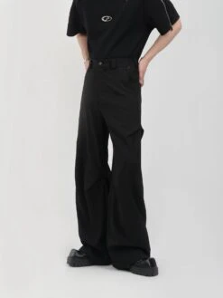 Wide Leg Belted Trousers With Pleated Detail 18 Wide Leg Belted Trousers With Pleated Detail -Modern Wear Shop 907aa2fa16cb3e02cc46b253f78bb53c