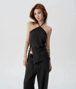 Striped Halter Top And Wide Leg Pants Set 20 Striped Halter Top And Wide Leg Pants Set -Modern Wear Shop 90f6f388e081921e40b9b5c182b8d30d