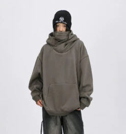 Oversized Drop Shoulder Layered Funnel-Neck Hoodie 15 Oversized Drop Shoulder Layered Funnel-Neck Hoodie -Modern Wear Shop 91ae2388326735ab5163a3d84f5b3bbf