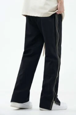 Double Side Zip Straight Pants -Modern Wear Shop 924c7222bf787e55200ac52307216556