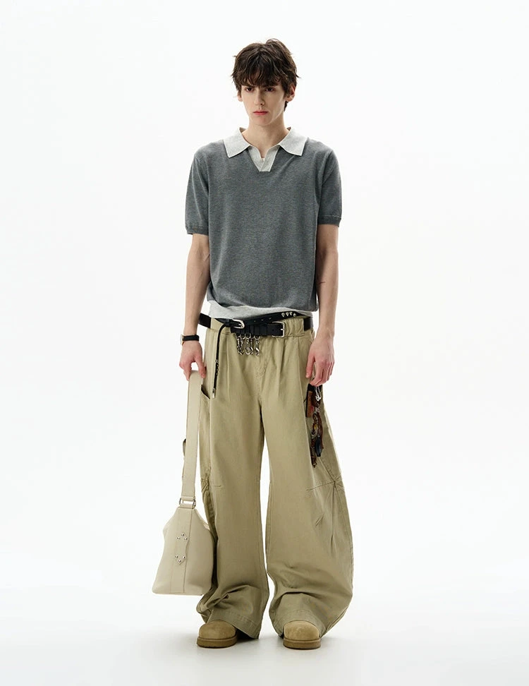 Contrast Trim Short Sleeve Knit Polo Shirt 9 Contrast Trim Short Sleeve Knit Polo Shirt - Image 9