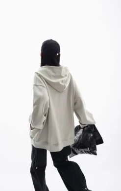 Oversized Studded Zip Hoodie -Modern Wear Shop 937990f31586926a01548c8ec9f06677