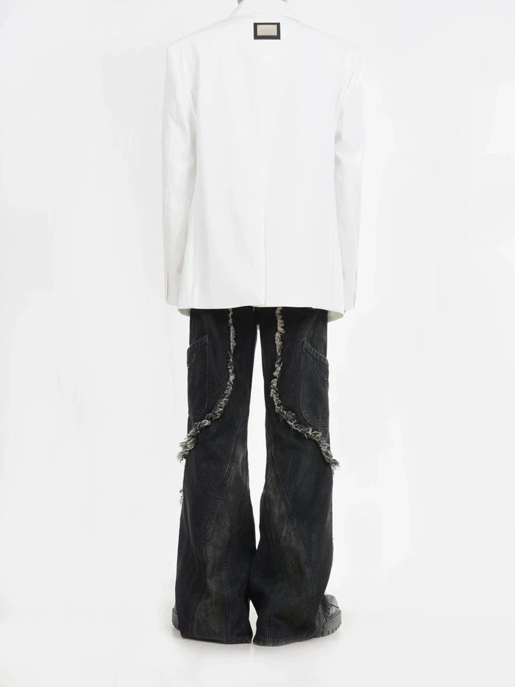 Buckle Detail Oversized Blazer Jacket 18 Buckle Detail Oversized Blazer Jacket - Image 18